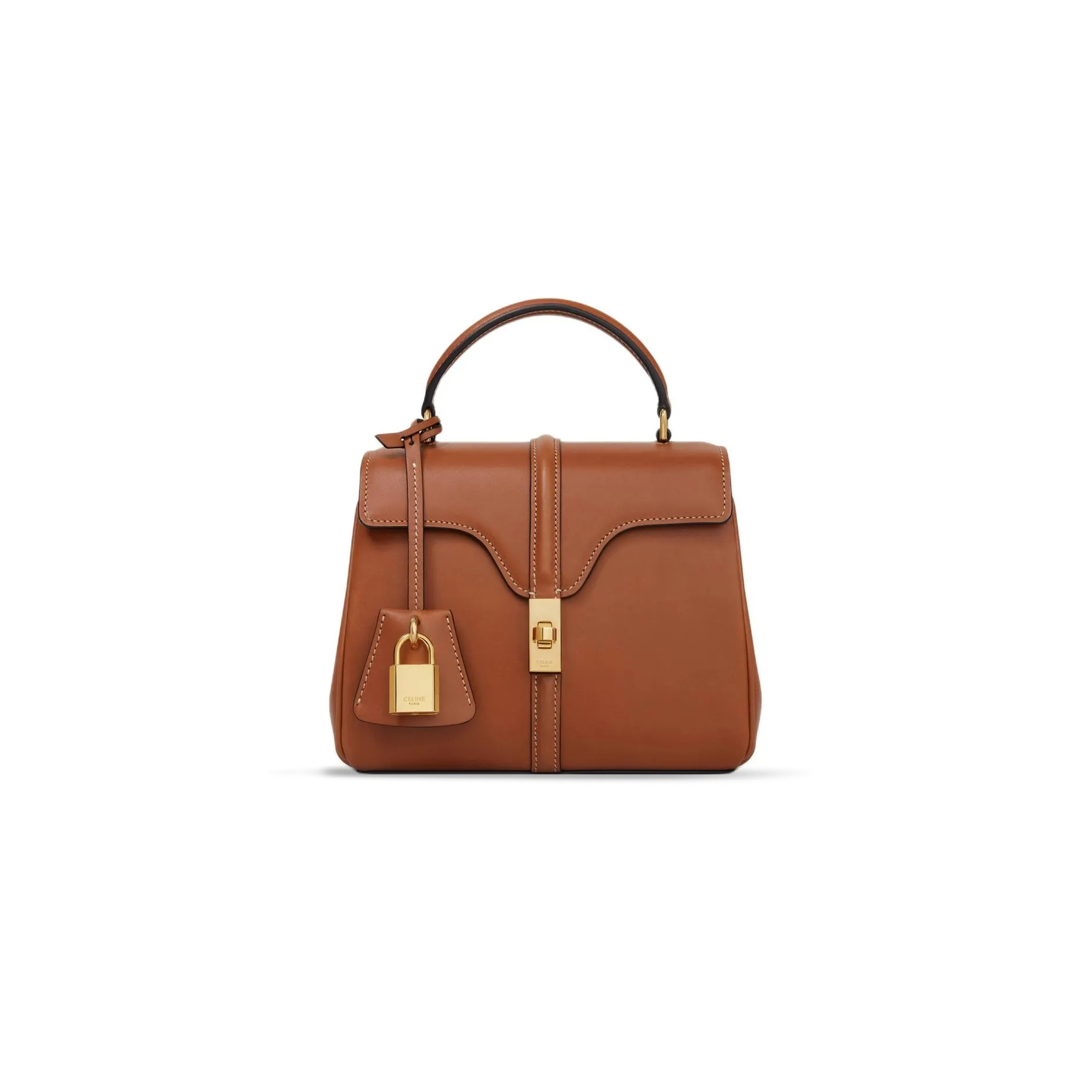 Ce**e mini 16 in satinated calfskin 197983bf9.03tn (17.5*14*7cm)